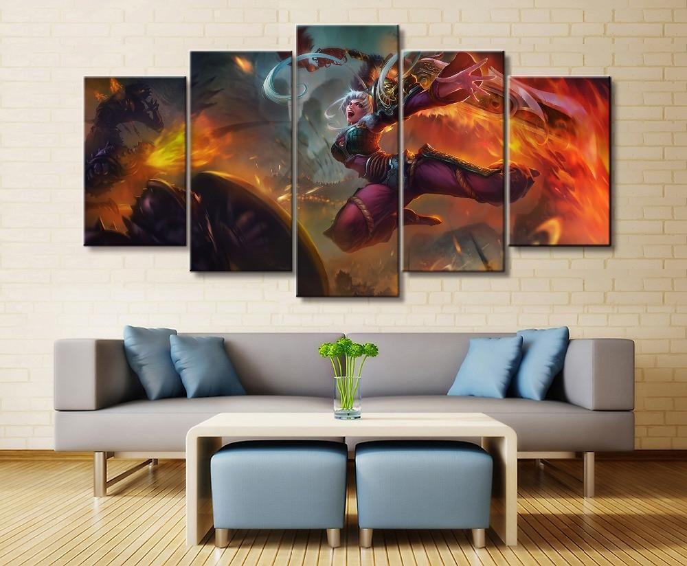 LOL League Of Legends Riven Gaming Canvas Wall Art