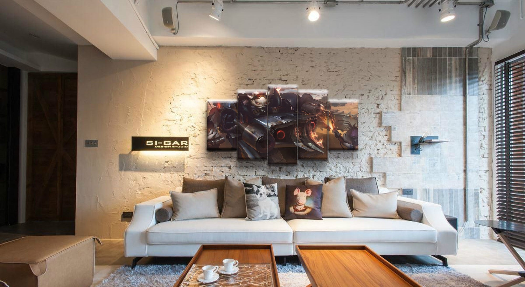 LOL League Of Legends Rumble 1 Game Canvas Wall Art