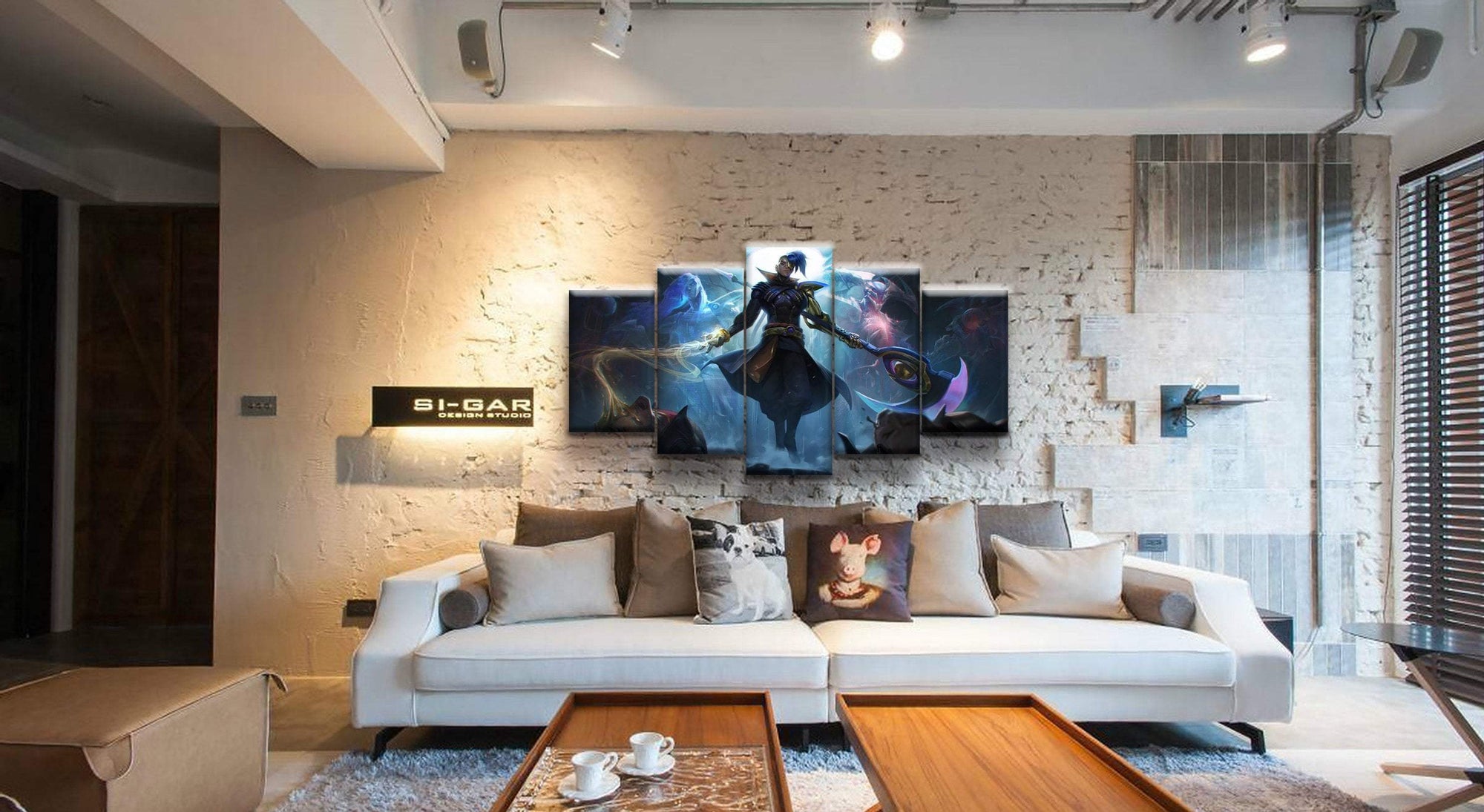LOL League Of Legends Shieda Kayn Game Canvas Wall Art