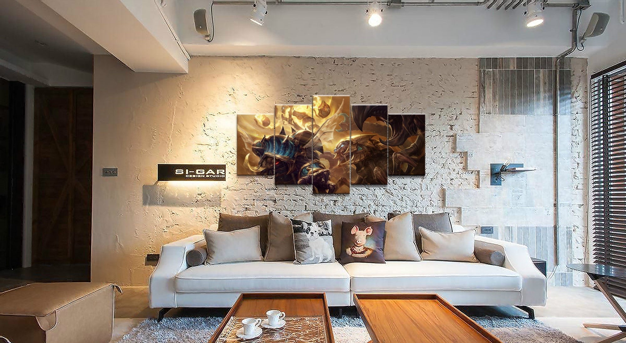LOL League Of Legends Skarner/ Rammus Gaming Canvas Wall Art