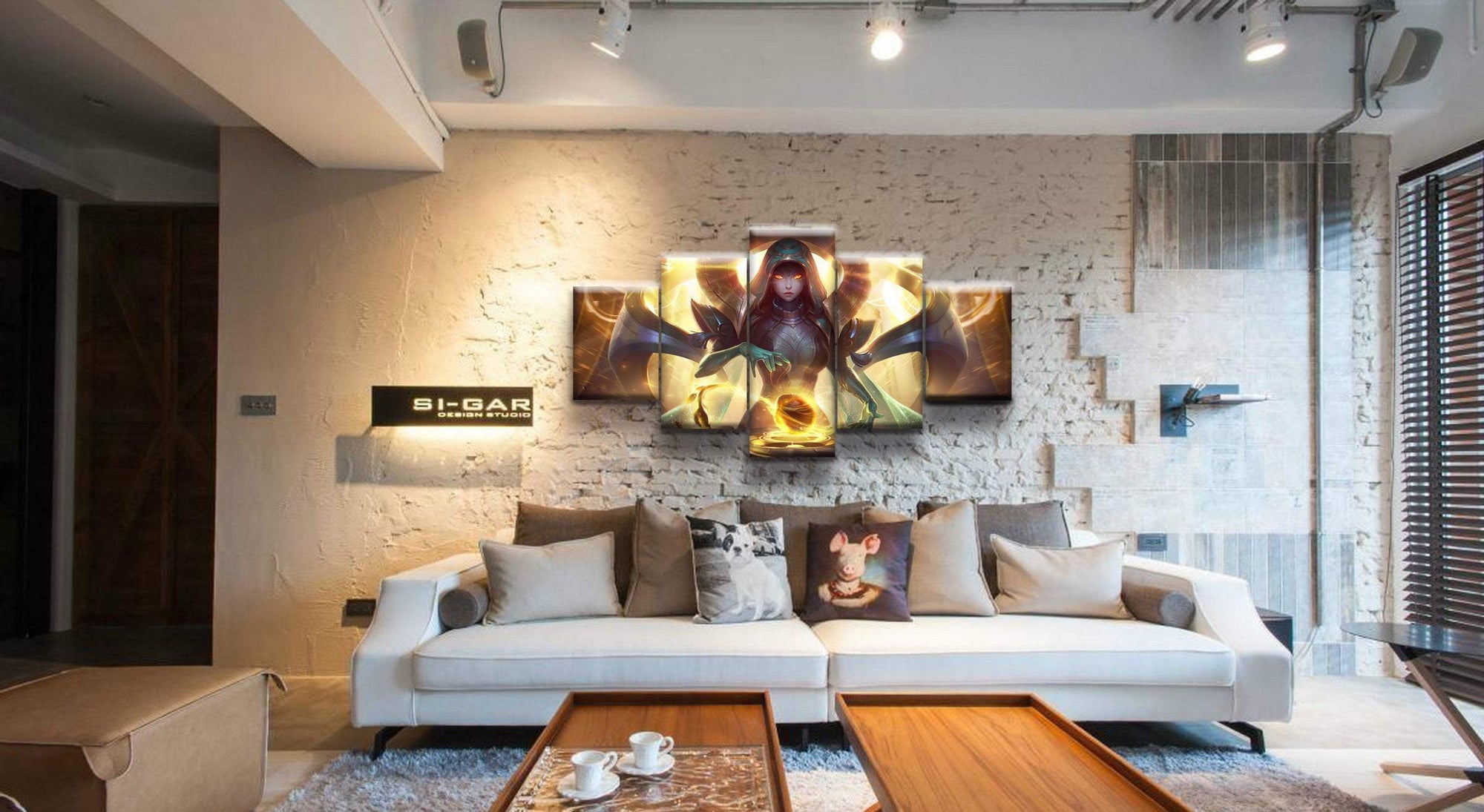 LOL League Of Legends Sona 3 Game Canvas Wall Art