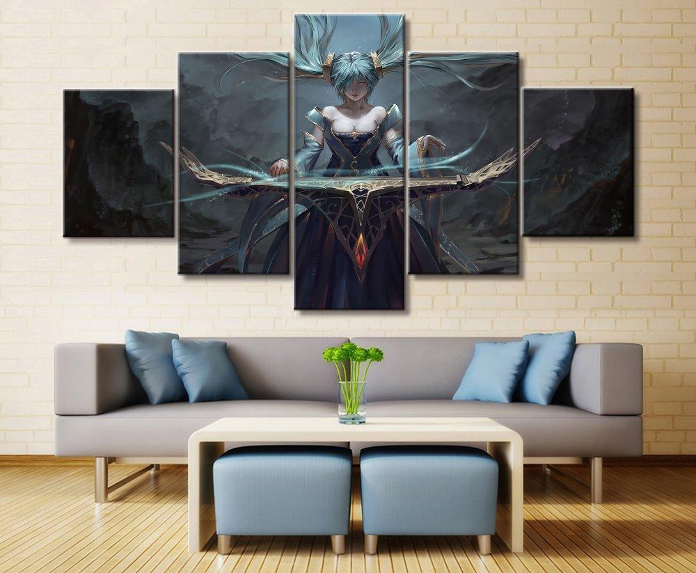 LOL League Of Legends Sona Game Canvas Wall Art