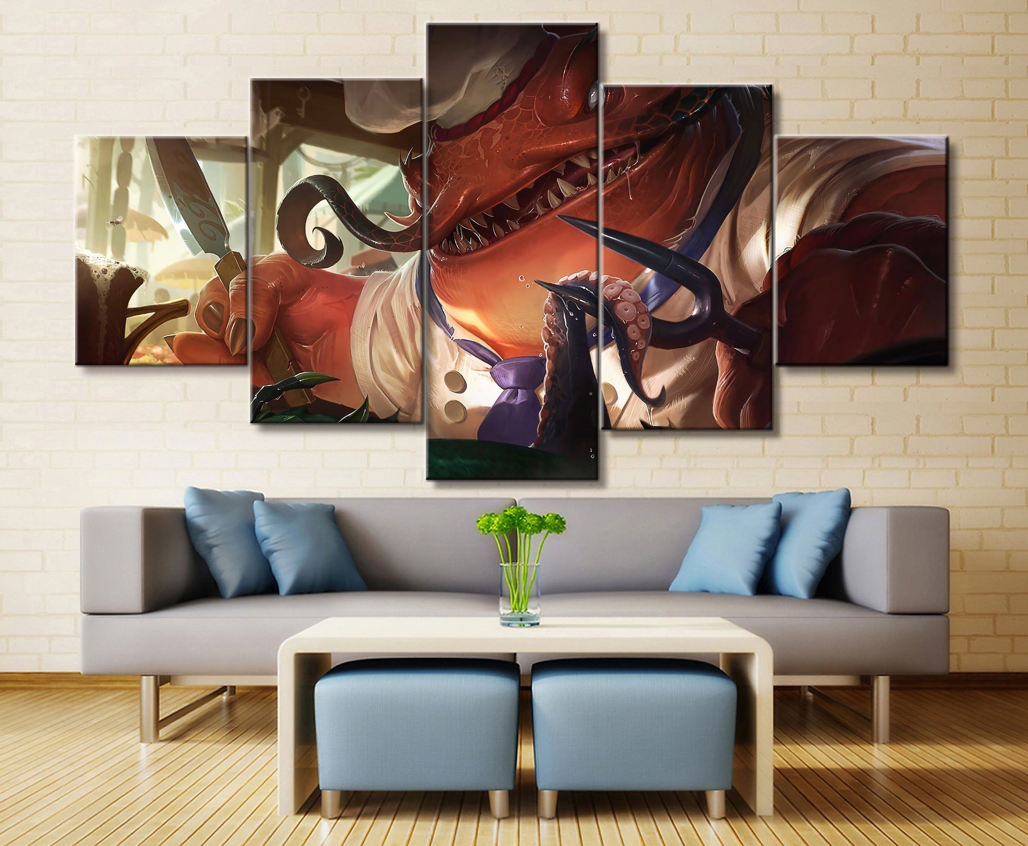 LOL League Of Legends Tahm Kench Gaming Canvas Wall Art