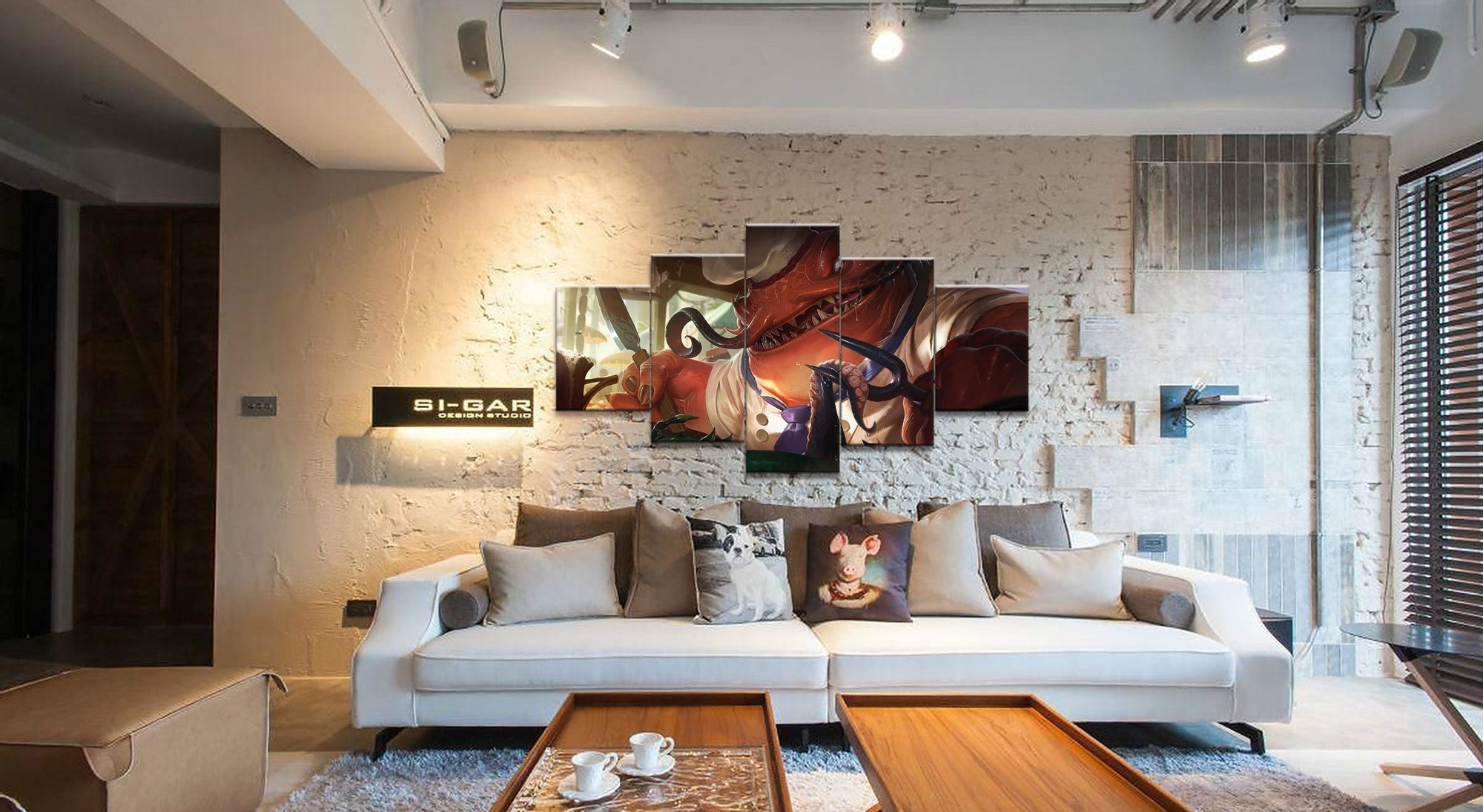 LOL League Of Legends Tahm Kench Gaming Canvas Wall Art