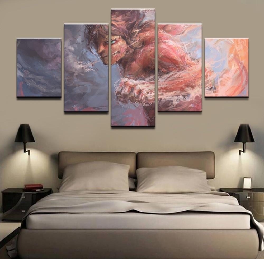 Attack On Titan Titan Shifter Eren Yeager Poster 2 Anime Canvas Wall Art
