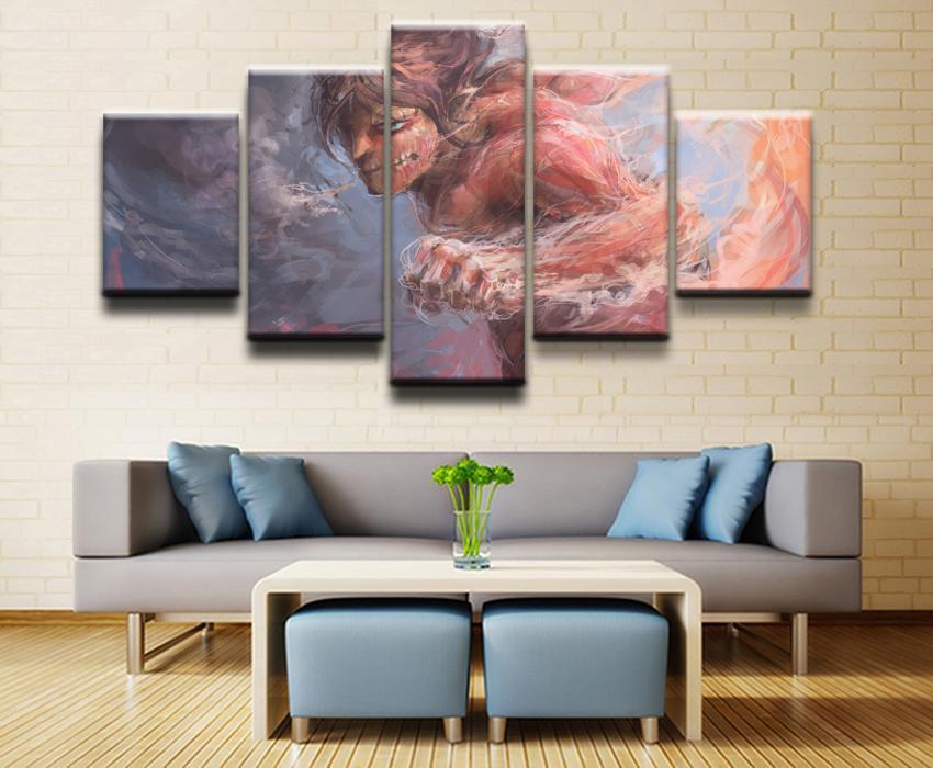 Attack On Titan Titan Shifter Eren Yeager Poster 2 Anime Canvas Wall Art