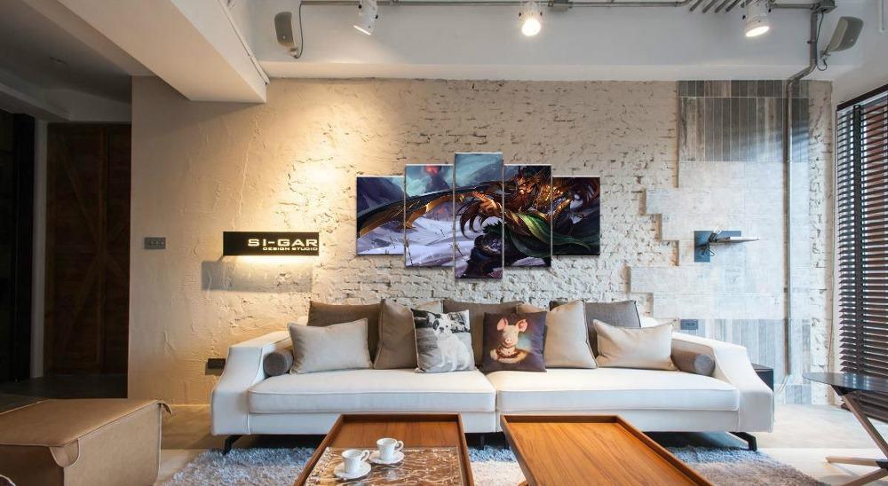 LOL League Of Legends Tryndamere Gaming Canvas Wall Art