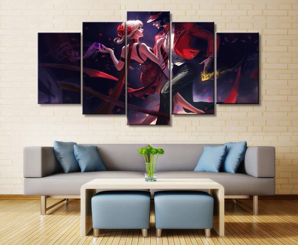 LOL League Of Legends Twisted/Evelynn Gaming Canvas Wall Art
