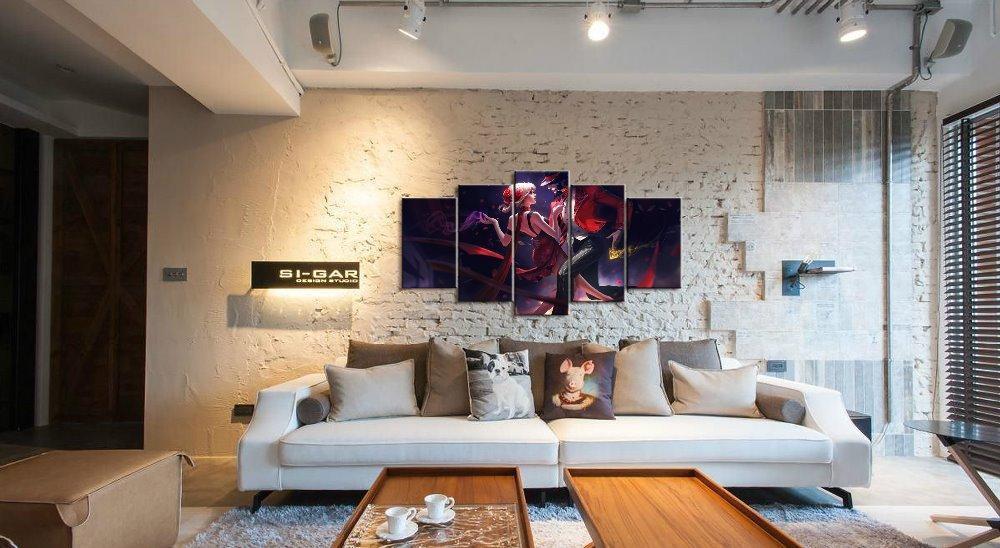 LOL League Of Legends Twisted/Evelynn Gaming Canvas Wall Art